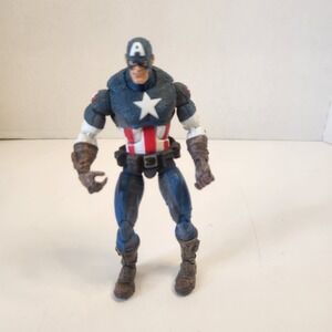 Captain America 6" Action Figure Avengers Marvel Legends 2003 Toy Biz No Shield